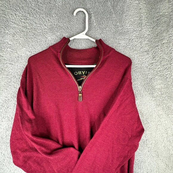 Orvis 100% merino wool sweater sz medium - Picture 2 of 9